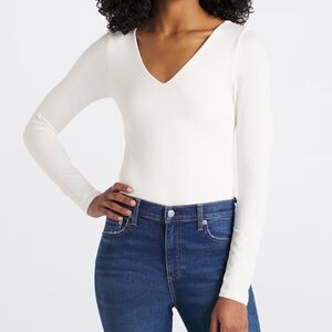 Nine Britton V-Neck Long Sleeve Bodysuit